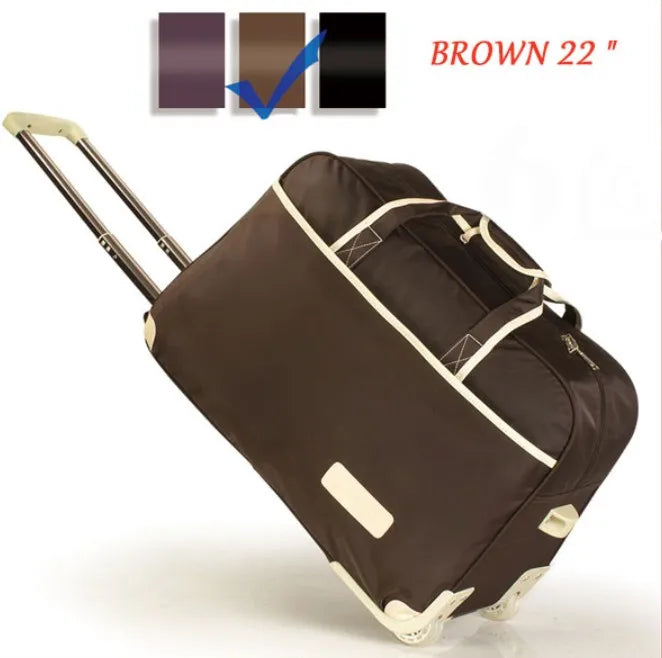 Women Travel Bag on Wheels Luggage SuitcaseTrolley High Quality Luggage Rolling Suitcase Female Casual Thickening Rolling Case