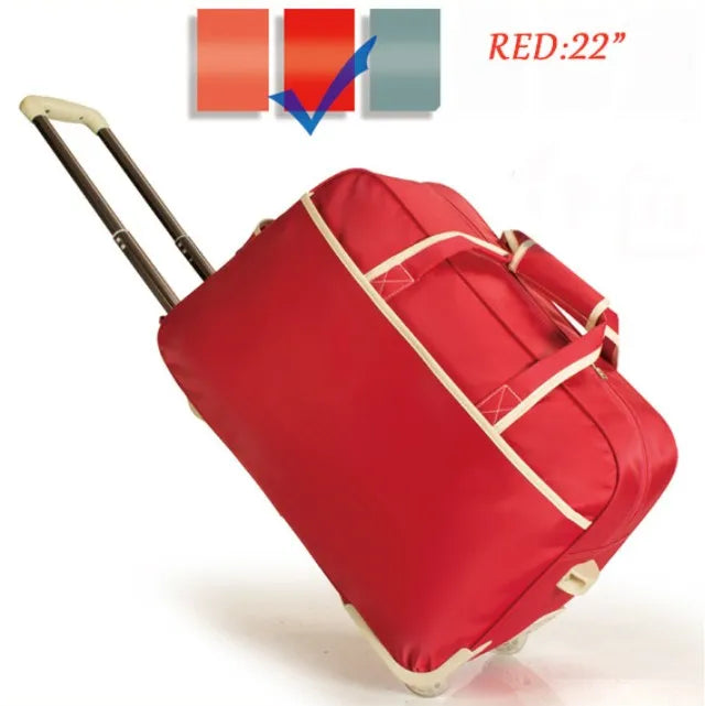 Women Travel Bag on Wheels Luggage SuitcaseTrolley High Quality Luggage Rolling Suitcase Female Casual Thickening Rolling Case