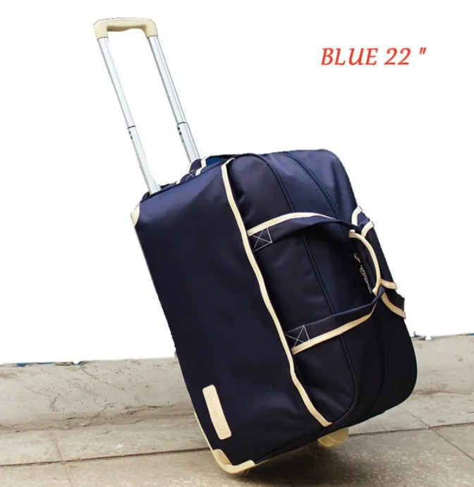 Women Travel Bag on Wheels Luggage SuitcaseTrolley High Quality Luggage Rolling Suitcase Female Casual Thickening Rolling Case