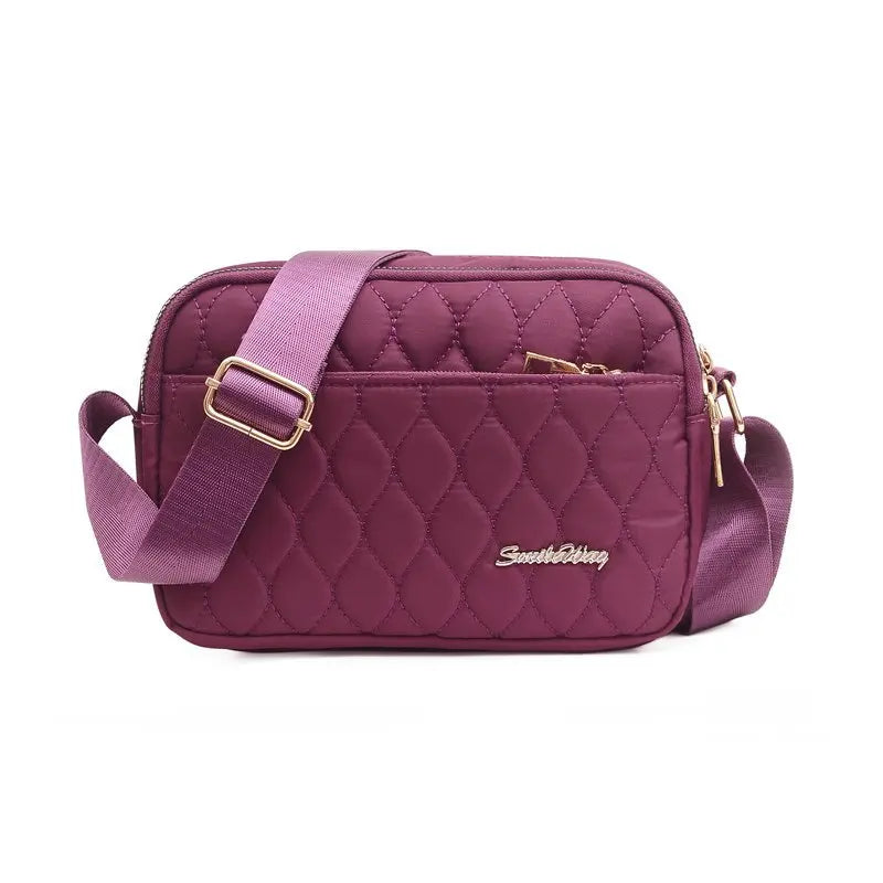 Women Nylon Handbags Messenger Bag Washed Tote Lightweight Waterproof Shoulder Bags Fashion Zipper Crossbody Bag Purse