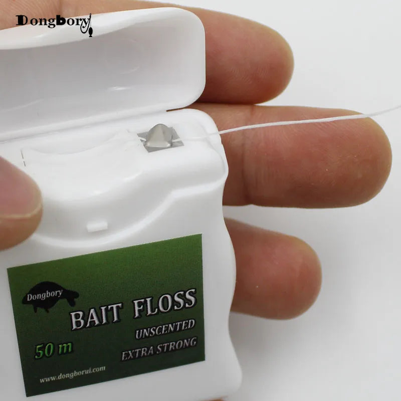 50m Carp Fishing Accessories Bait Floss Grips POP UP Boilies Holder Chod Hair Ronnie Rig Method Feeder Fishing Tackle Terminal