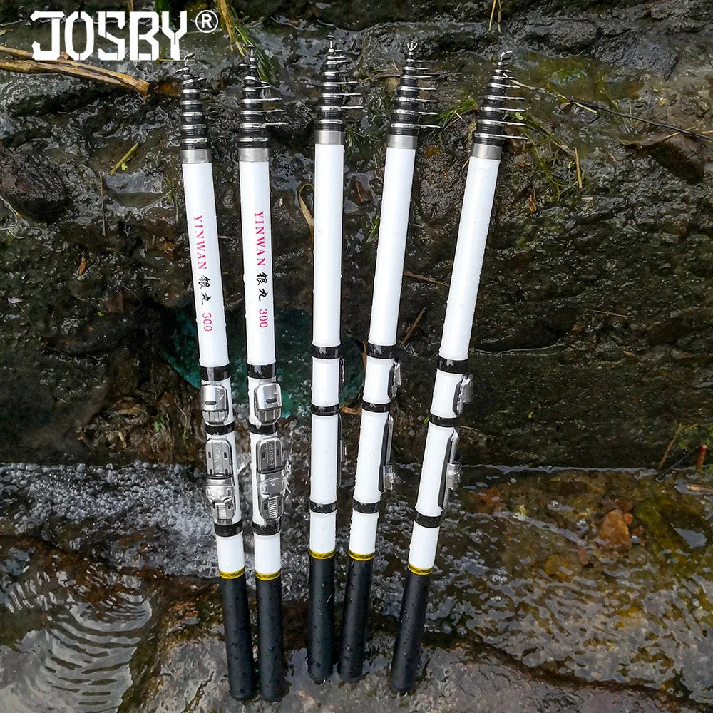 Telescopic Rock Fishing Rod Spinning Fly Carp Feeder Carbon Fiber Pesca 3M 2.7M 2.4M 2.1M 1.8M 1.5M Mini Travel Rod Reel Seat