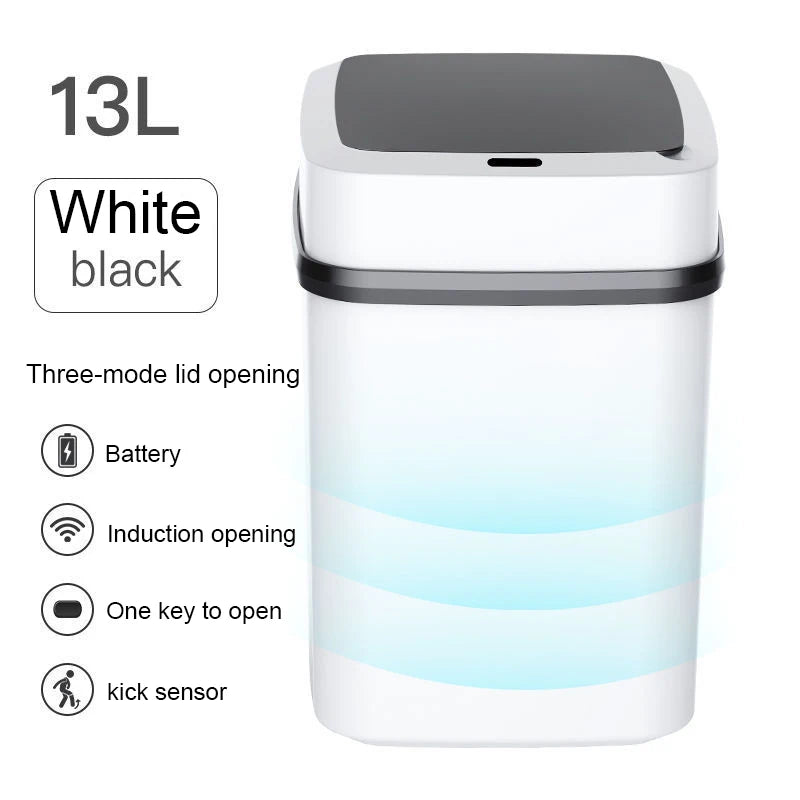 kitchen trash bin 15L bathroom touch trash can in the toilet smart garbage bucket waste bins dustbin smart trash can kitchen