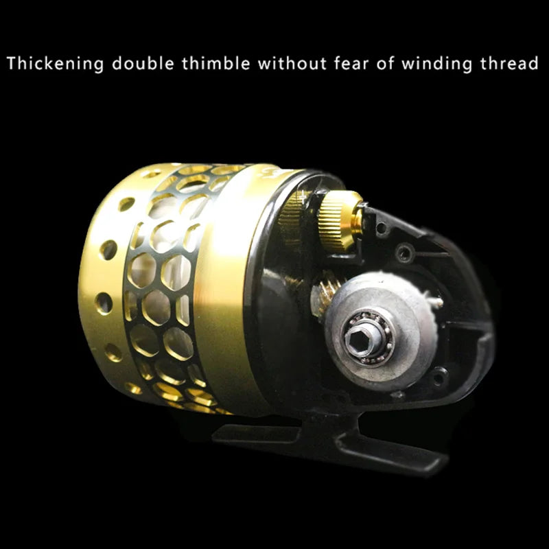 Speed Ratio 3.6: 1 Fishing Reel Bow Slingshot Catapult Shooting Fishing Stainless Steel Material Reel Wheel