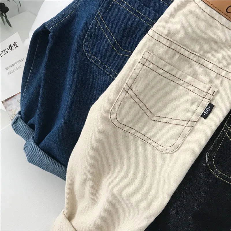 Baby Boy Jean Pants Cotton White Blue Black Infant Toddler Children Jeans Denim Trousers Long Baby Boys Loose Pant Clothes 1-5Y