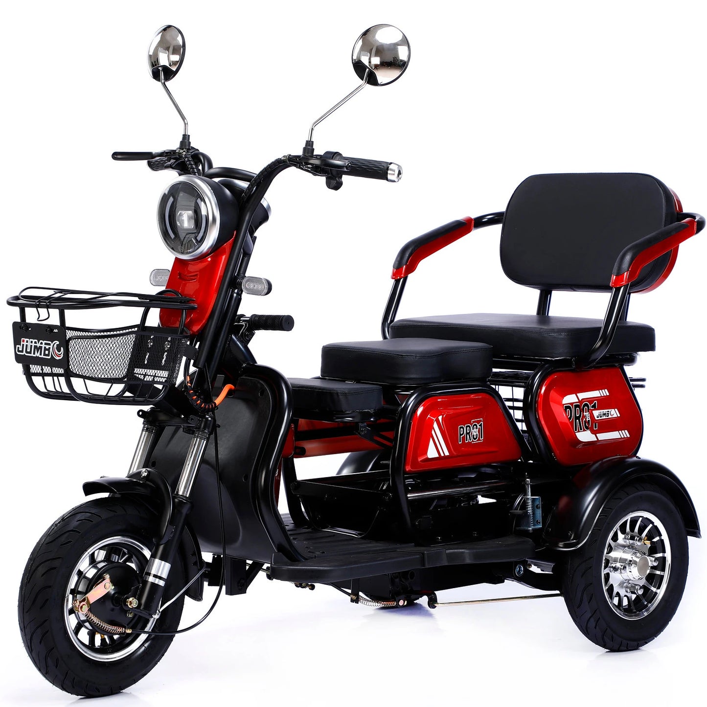 2023 New Model 3-Wheel Electric Scooter 500W Mini Electric Motorcycle Leisure Steel Frame Electric Tricycles Elderly 60V Folded