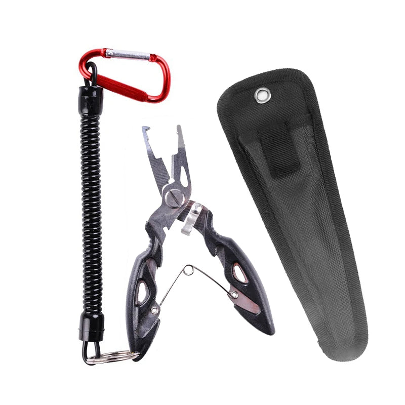 Fishing Pliers Tools Accessories for Goods Tackle Pliers Vise Knitting Flies Scissors Braid Set Fish Tongs Multifunction