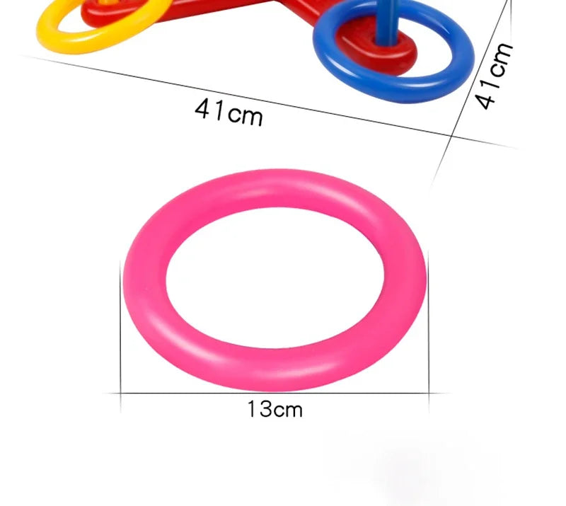 Ring Toss Game Parent child Interactive Outdoor Activity Fun Sports For Kids Montessori Toy Develops Coordination Skills
