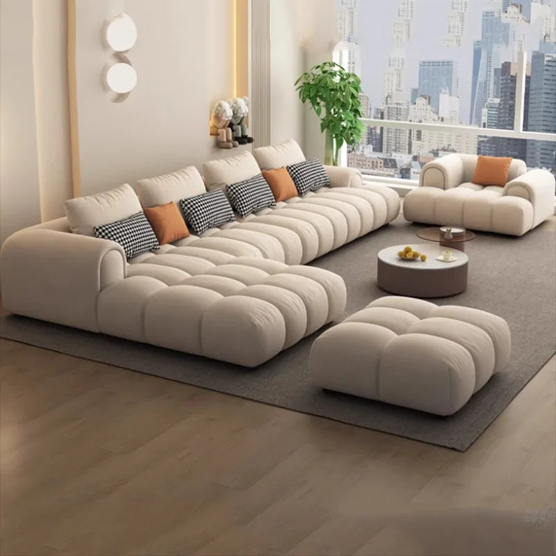 Purpose Double Size Living Room Sofas Modern Style Luxury Recliner Sofas L Shape Minimalist Divano Letto Matrimoniale Furniture