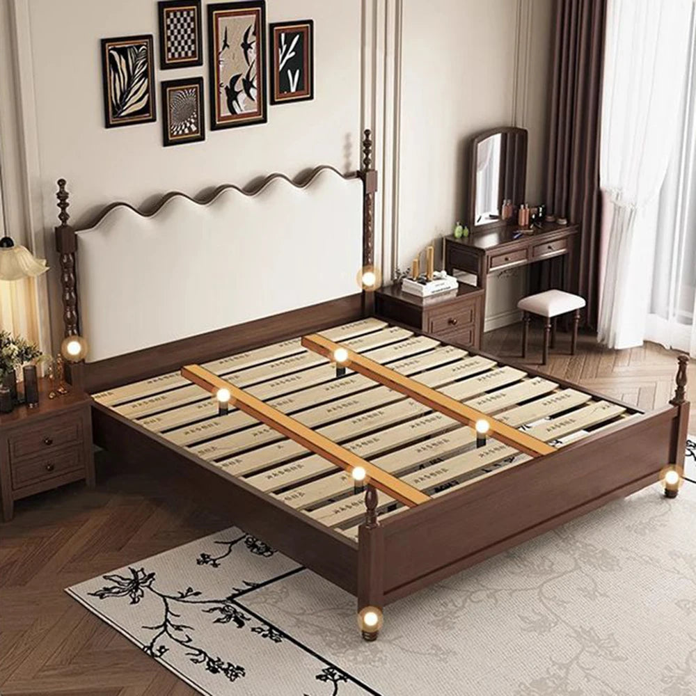 Drawers Under Storage Bed Frames Queen Sized Minimalist Upholstery Bed Bedside Table Luxury Letto Matrimoniale Home Furniture