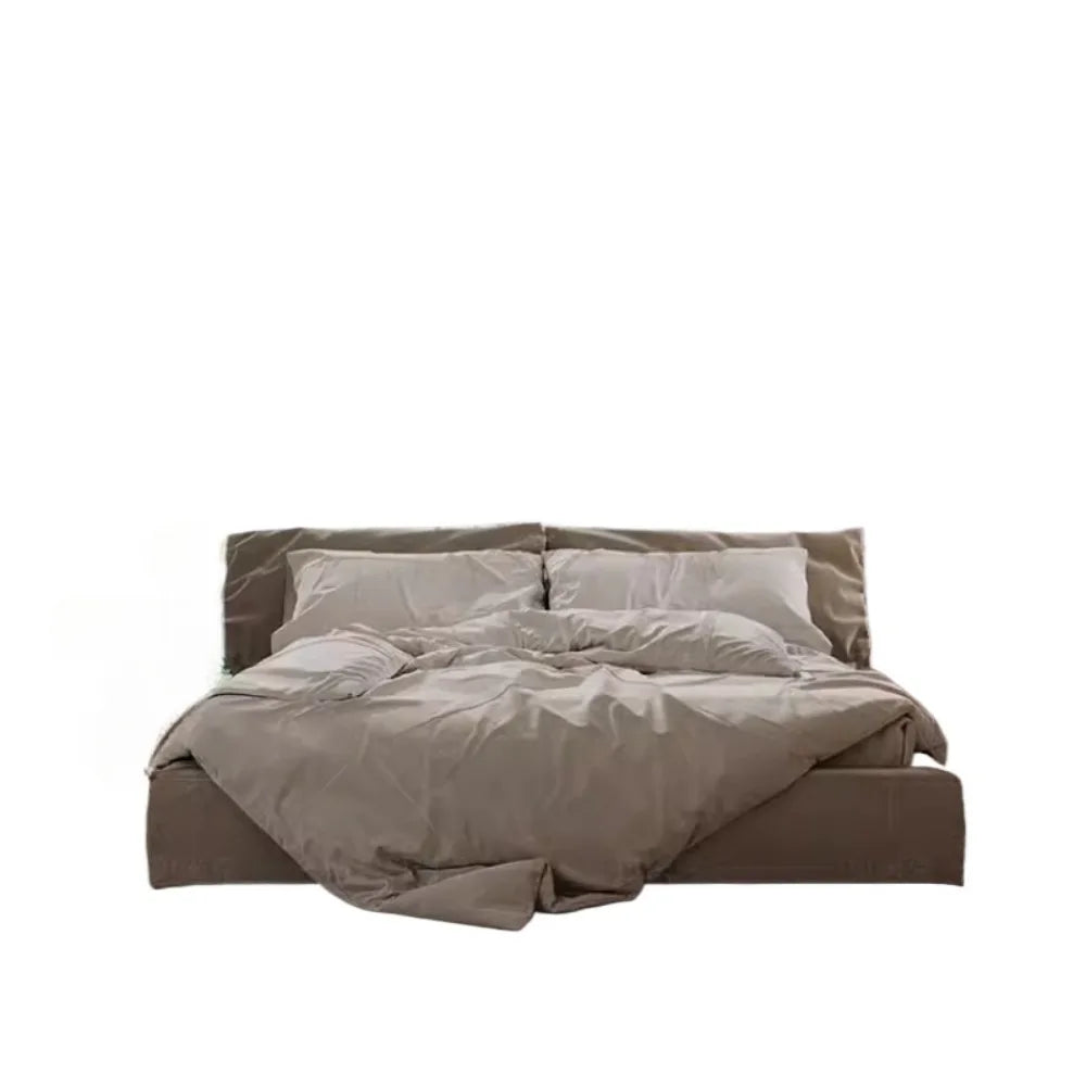 European Unique Beds Minimalist Aesthetic Nightstands Double Bed Loft Upholstery Muebles Para El Hogar Furniture Decoration