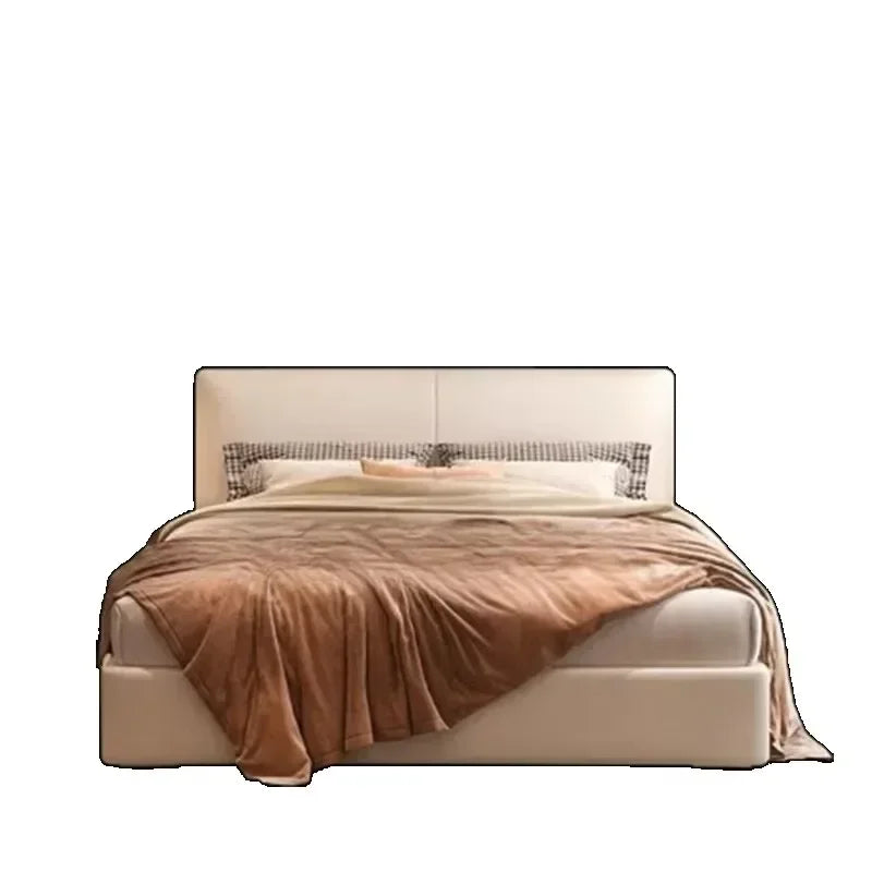 Elegant Nordic Platform Bed Tall Pretty Unique Wood Modern King Bed Bases Bedroom Lit Pliable Camas Queen Size Furniture Home