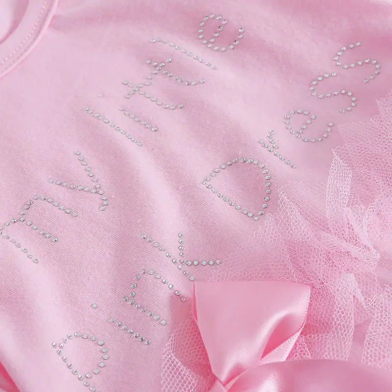 Baby Girl Clothes Lace Short Sleeve Letter Baby Rompers Newborn Photography Props Dress Infant Jumpsuits Cotton 0-12M Bodysuits
