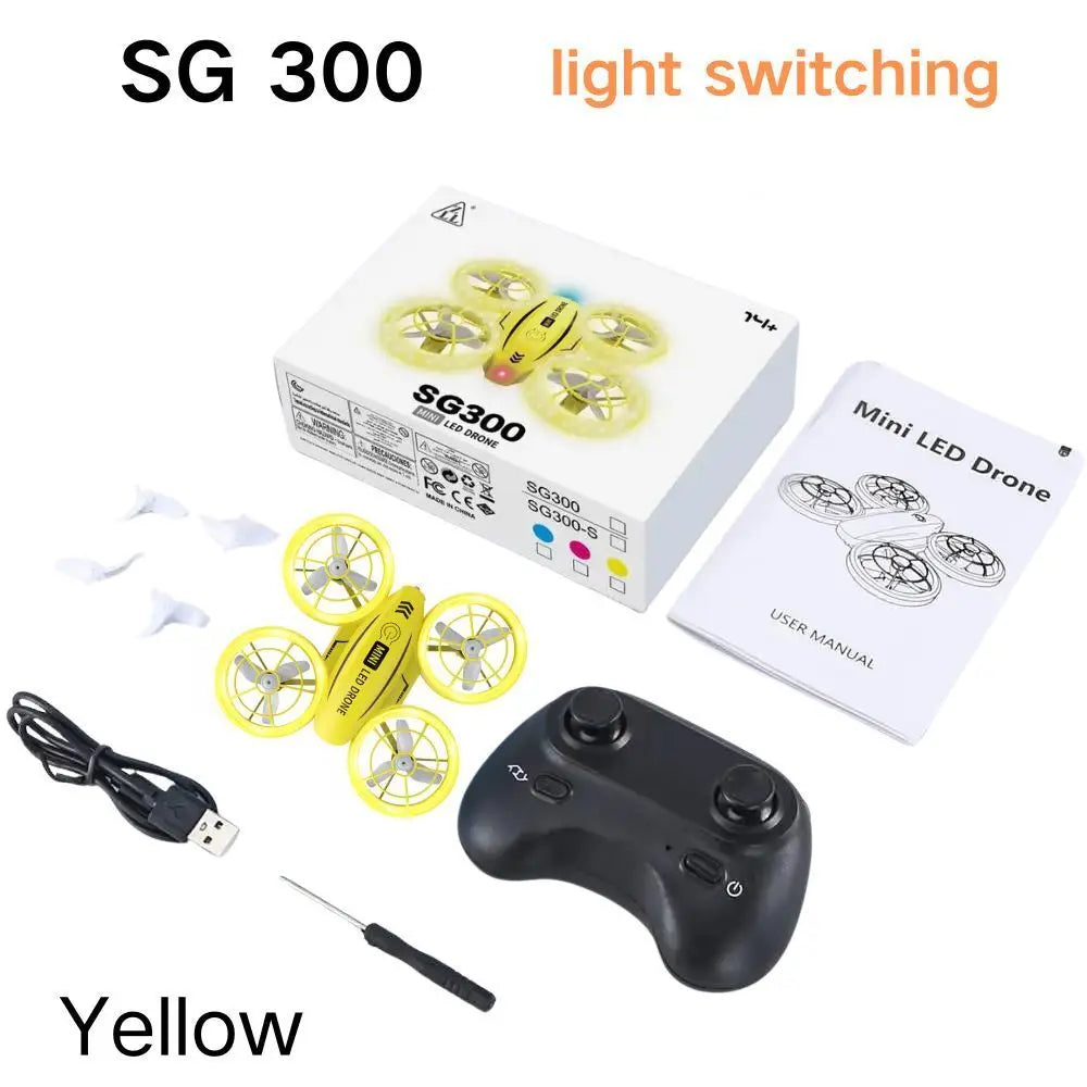 LED 360 ° obstacle avoidance tumbling drone SG300S high lift headless mode remote control aircraft one key take-off drone