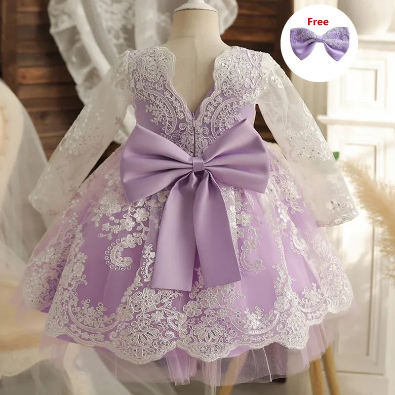 Baby Girl 1st Birthday Dress Newborn Christening Gown Infant Girl Dress Toddler Baptism Dress Baby Vestidos Baby Christmas Dress