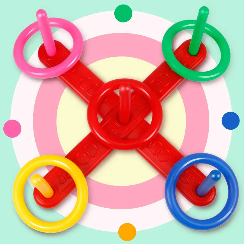 Ring Toss Game Parent child Interactive Outdoor Activity Fun Sports For Kids Montessori Toy Develops Coordination Skills
