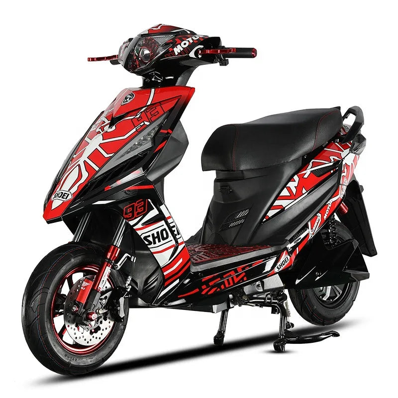Electric scooter export 72V electric motorcycle pedal battery car 60V adult high speed electric motorcycle 2 sets