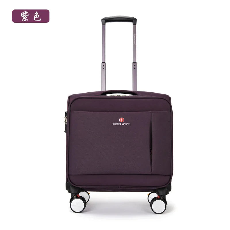 Unisex Travel Luggage Spinner Wheels Boarding Case Rolling Suitcase Wheeled on - Black Red Blue Green Brown Pink Grey
