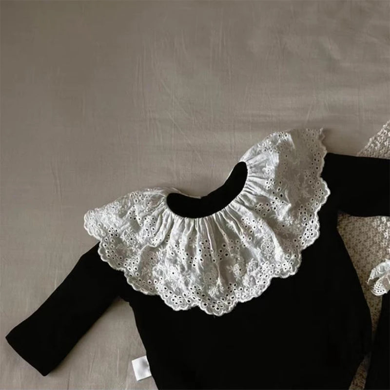 New Baby Girl Clothes Fashion Lace Spring Bodysuit One-pieces Sweet Princess Comfort Soft Bodysuit Newborns Elegant Baby Dresses