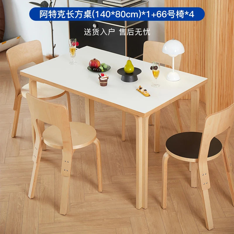 Modern Square Dining Table Minimalist Style Nordic Computer Dining Table Waterproof Relaxing Tavolo Pranzo Home Furniture