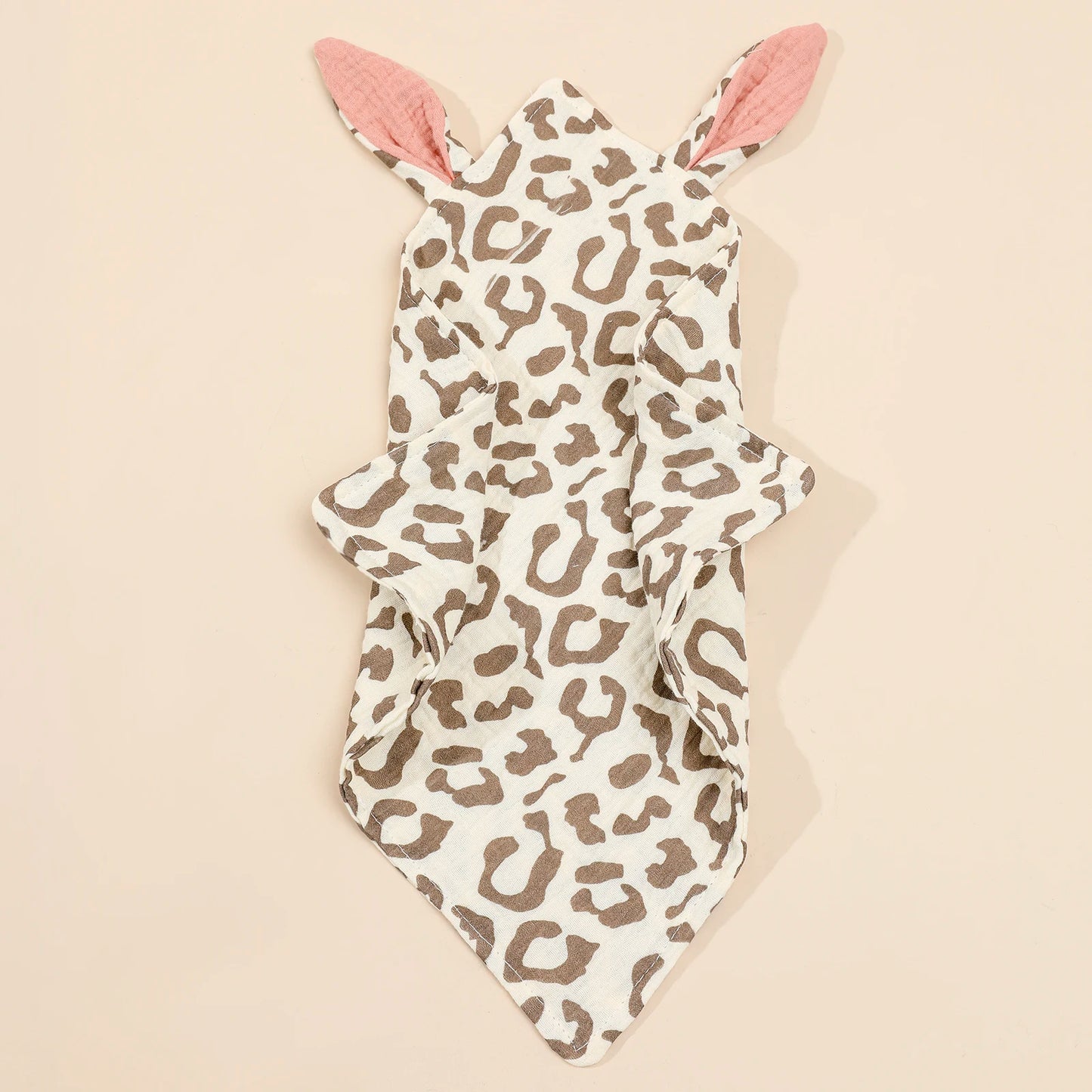 Newborn Baby Rabbite Cotton Muslin Comforter Infant Soft Soothe Appease Towels Princess Sleeping Dolls Blanket Bibs Burp Clothes
