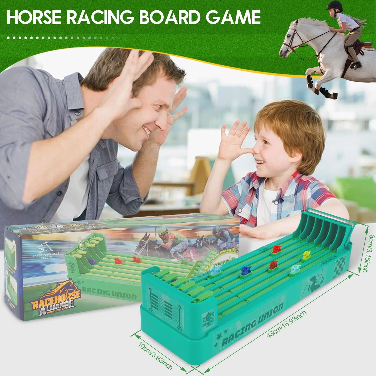 Horse Racing Game Fun Horse Race Board Game Relaxing Horse Running Game Safe Horse Racing Table Game Desktop Entertainment Games