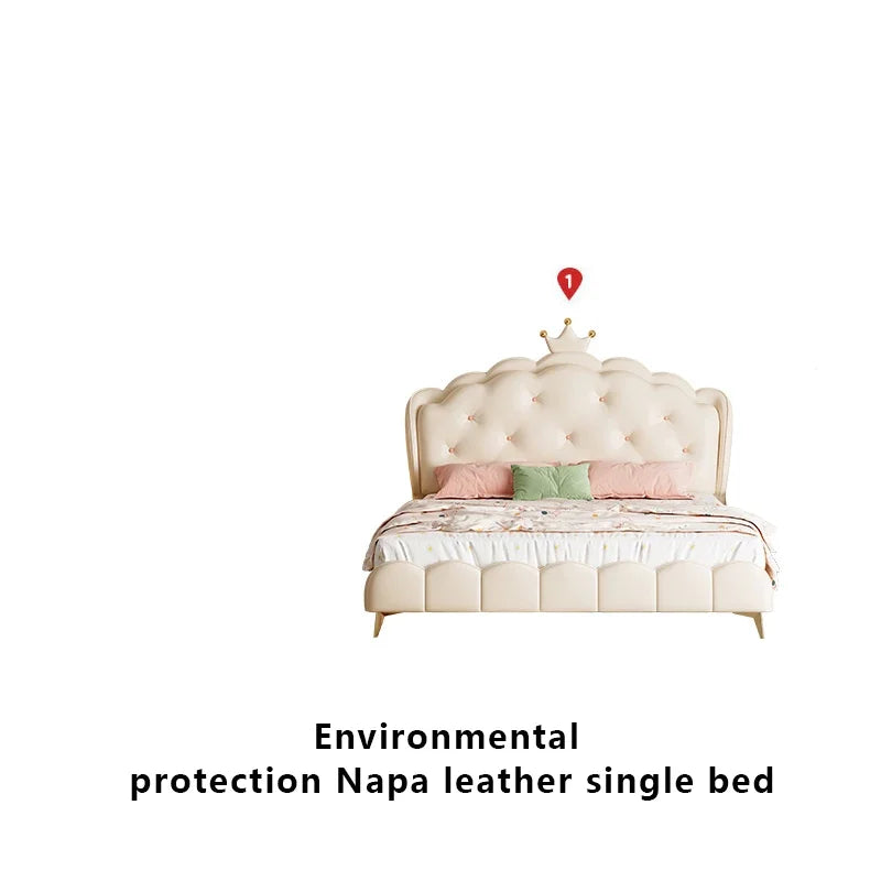 Modern Double Bed Luxury Design Castle Sleeping Cute Bed Nordic European Simple Space Saving Loft Sun Wood Cama Salon Furniture