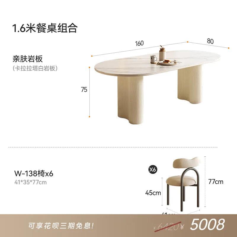 Modern Luxury Dining Tables Hallway Center Study Extending Coffee Dining Tables Service Ornament Mesa Comedor Furnitures