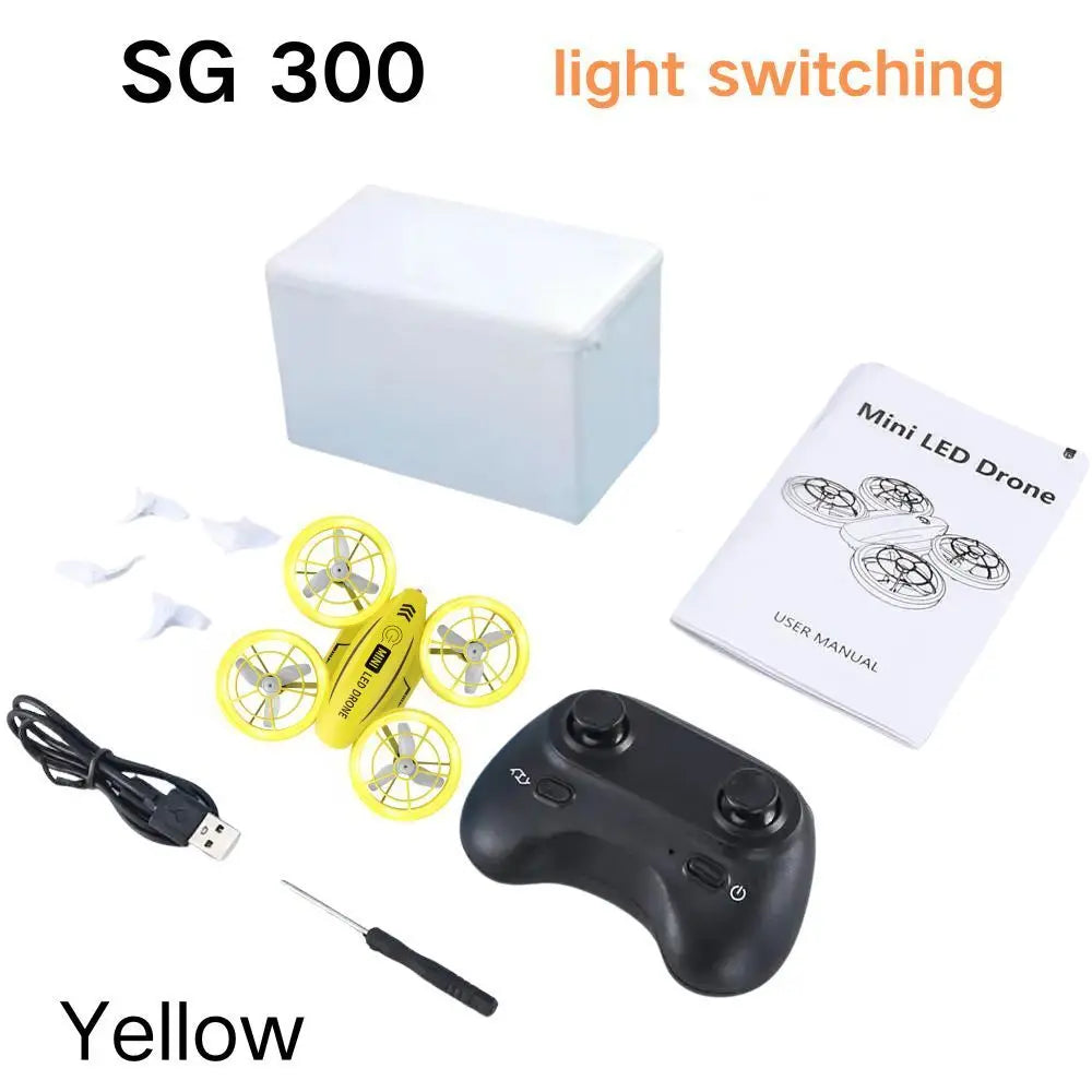 LED 360 ° obstacle avoidance tumbling drone SG300S high lift headless mode remote control aircraft one key take-off drone