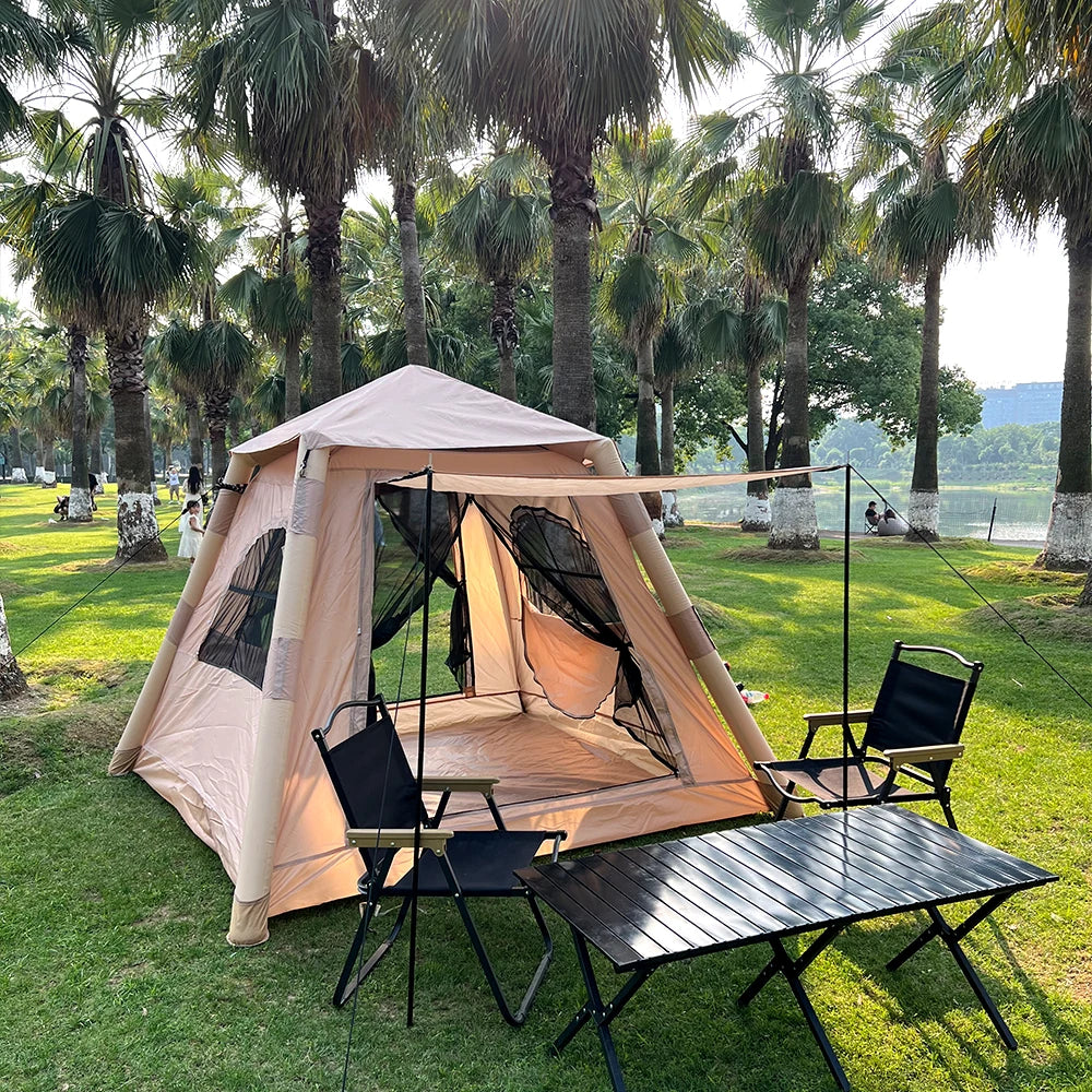 Large Family Air Tent 4-6 Person Garden Waterproof Camping Hiking Trip Suitable Tents Outdoor Shelter