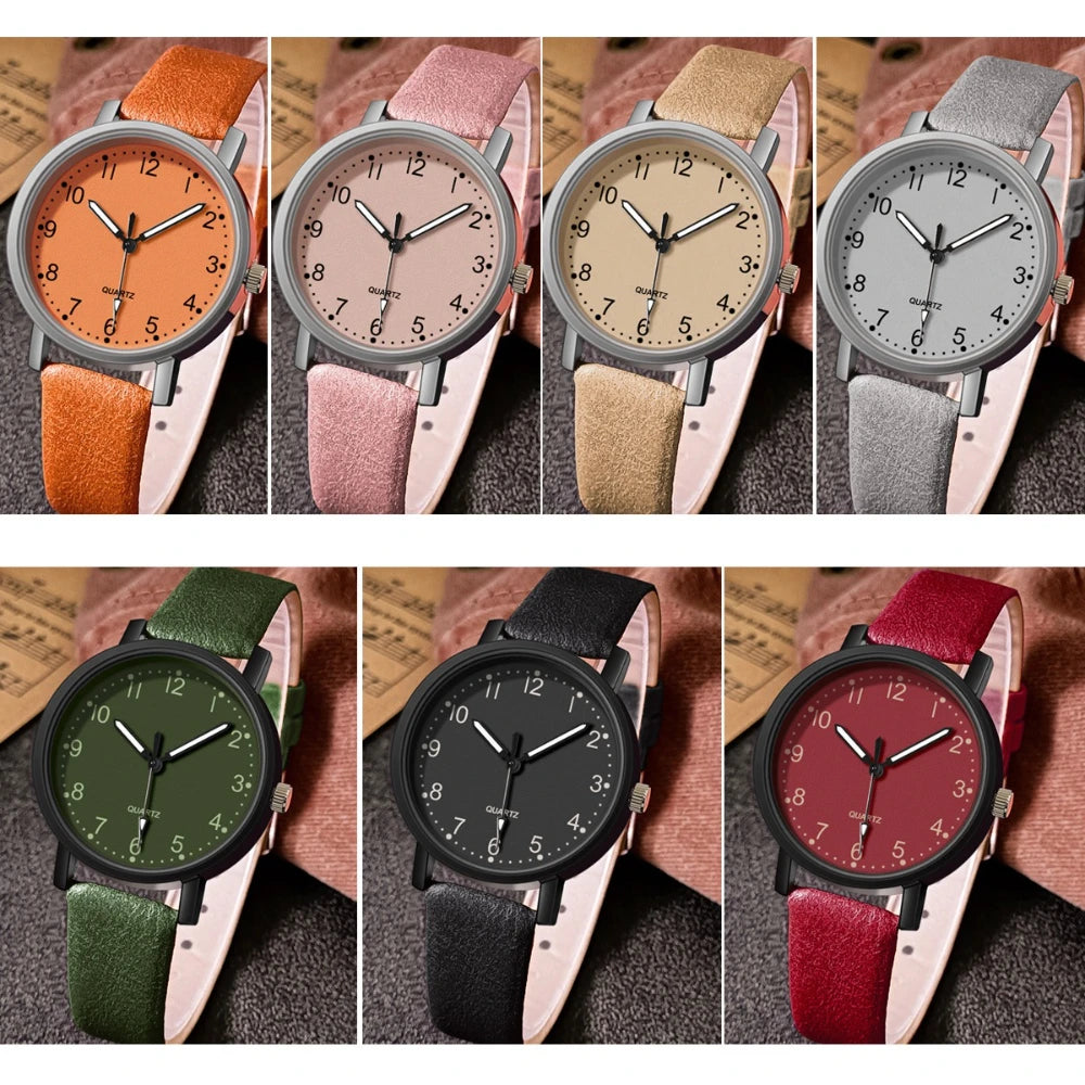 Vintage Watch for Women Leather Strap Wristwatch Quartz Watches Women Clock Ladies Watch Gift Reloj Mujer Relojes De Mujer