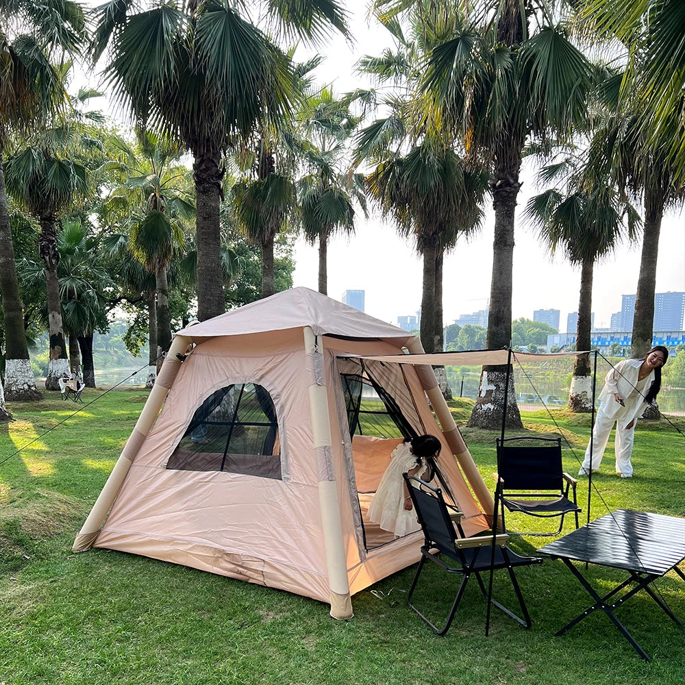 Large Family Air Tent 4-6 Person Garden Waterproof Camping Hiking Trip Suitable Tents Outdoor Shelter