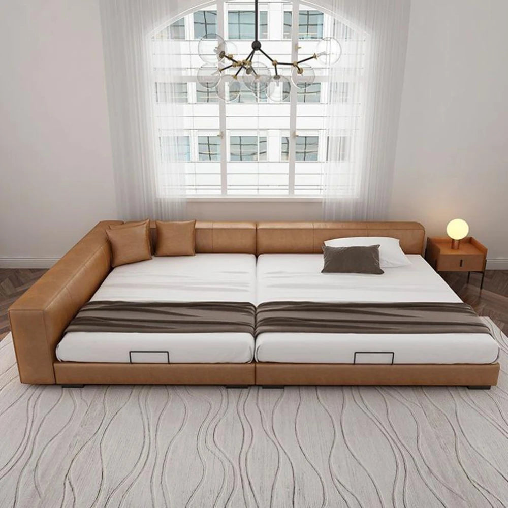 Queen Size Unique Beds Frames Headboard Aesthetic 180x200 Two Persons Beds Child Single Bedroom Cama Matrimonio Furnitures