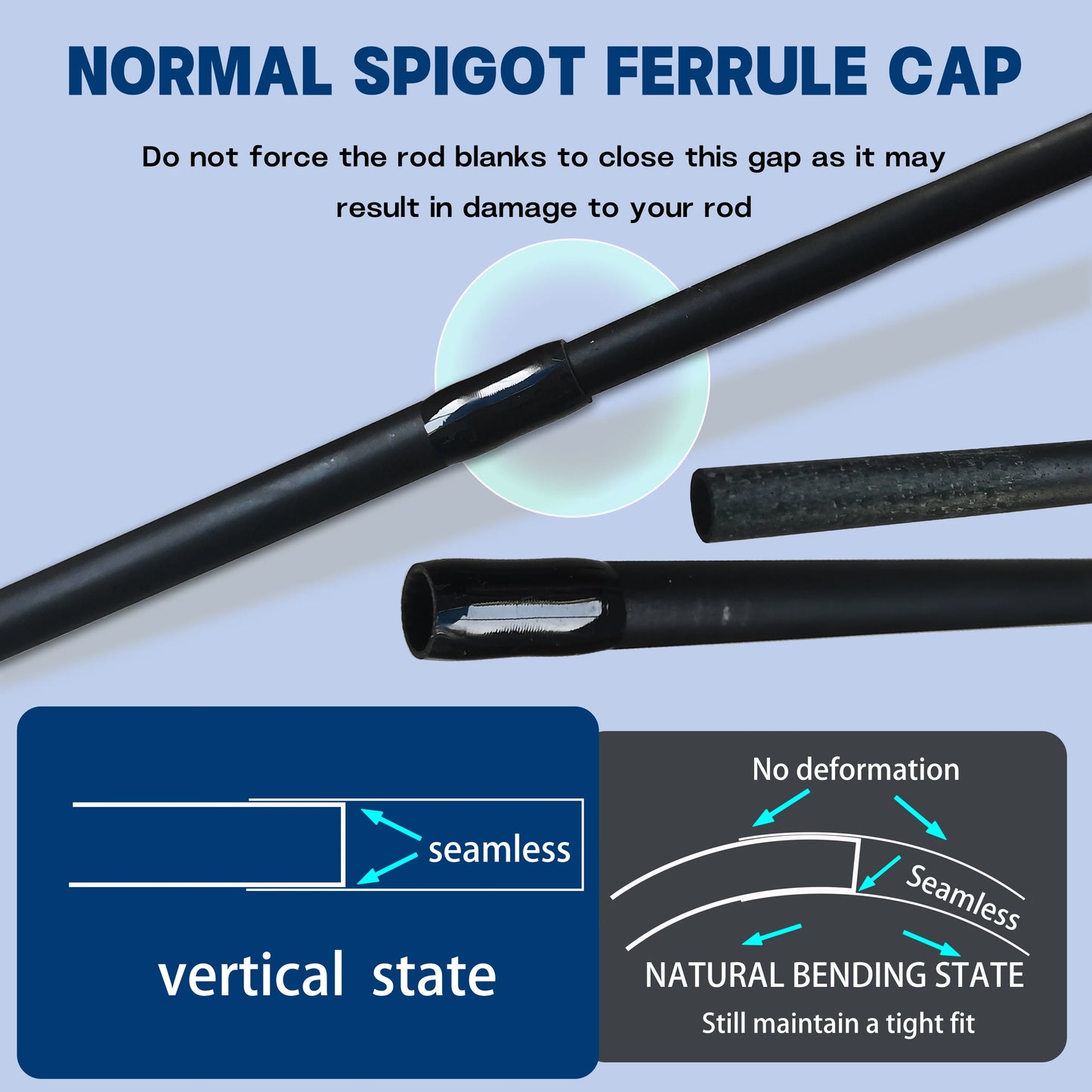 Lure Rod Suitable for Beginners, Fishing Rod 1.8m Gun Handle and Straight Handle Option, Carbon Fiber Material, Light Weight, High Strength, Strong and Durable, Segmented Handle, Black Appearance, Ceramic Guide Ring Design, S