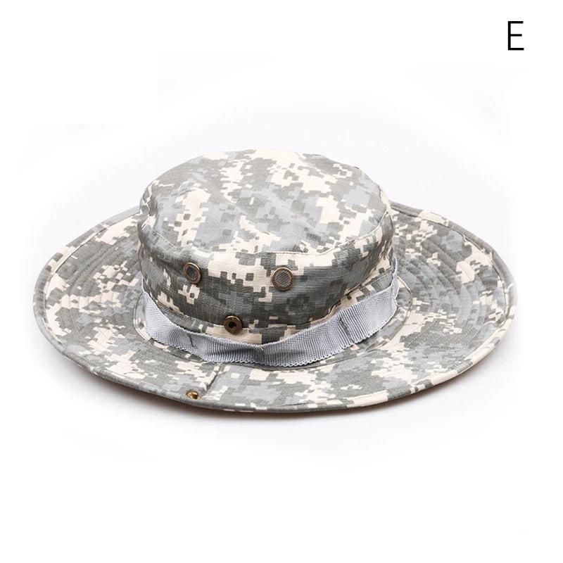 Tactical Camouflage Cap Hat Caps Men Women Outdoor Sports Sun Boonie Bucket Fishing Hiking Hunting Climbing Hats