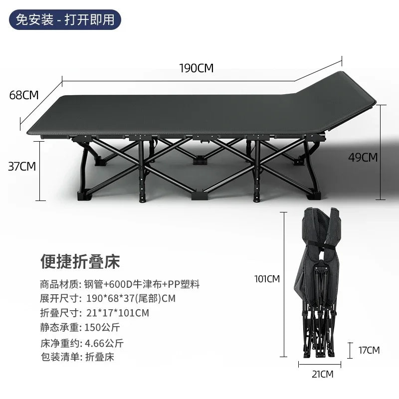 Space Saving Single Bed Frames Lazy People Balcony Siesta Foldable Bed Outdoors Balcony Minimalism Base De Cama Home Furniture