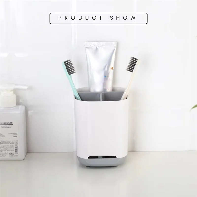 Buy Now Multifunctional Bathroom Organizer Shelf With Toothbrush Holder - Space-Saving Storage For Shower And Bathroom Utensils