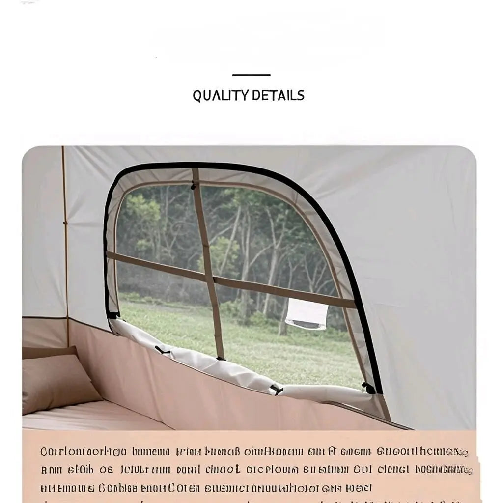 Ultralight Carbon Fiber Tent with Breathable Mesh Panels