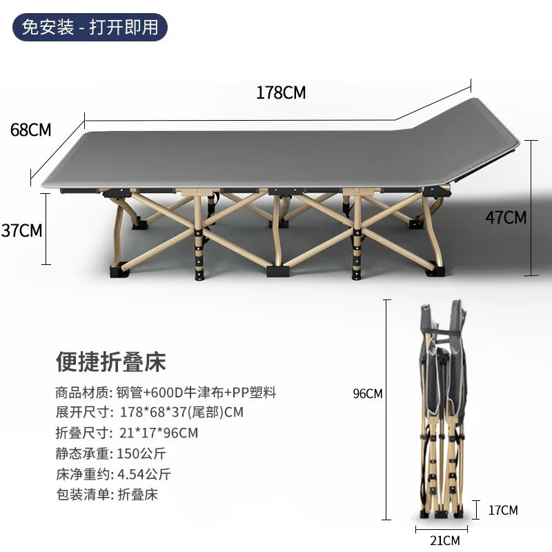 Space Saving Single Bed Frames Lazy People Balcony Siesta Foldable Bed Outdoors Balcony Minimalism Base De Cama Home Furniture