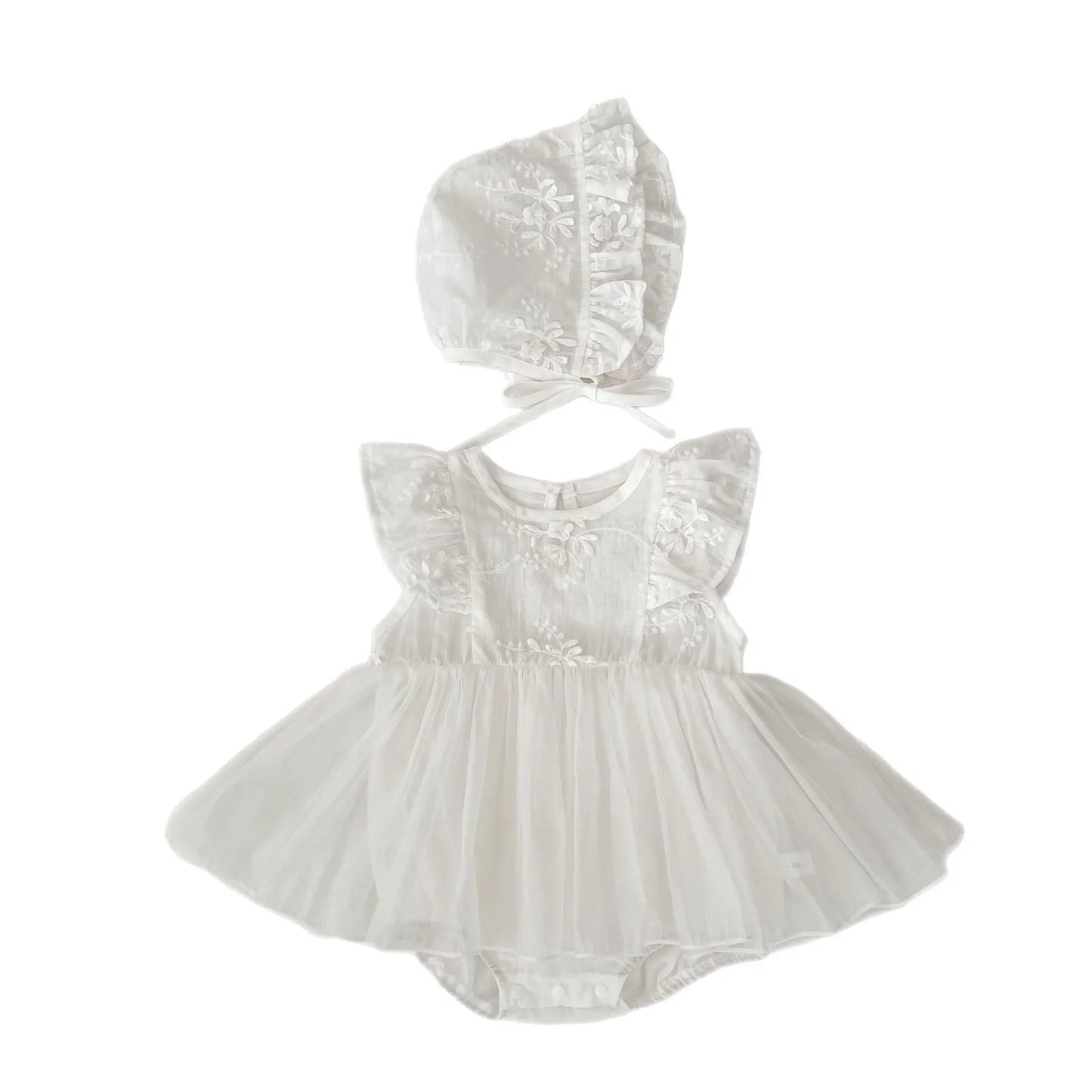 2025 Summer New Baby Girl Cute Gauze Bodysuit Cotton Infant Sweet Flower Princess Dress Thin Breathable Newborn Clothes 0-24M