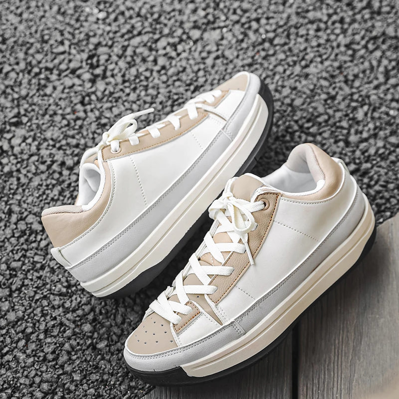 Fashion Sports Shoes for Men Anti Slip Walking Man Footwear Autumn Men's Running Outdoor Male Sneakers Comfort Rubber Pu Leather