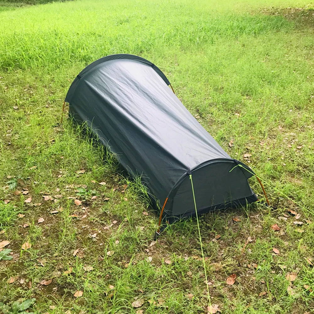 Backpacking Tent Outdoor Camping Sleeping Bag Tent Lightweight Single Person Sleeping Tent for Outdoor Camping Travel Hiking