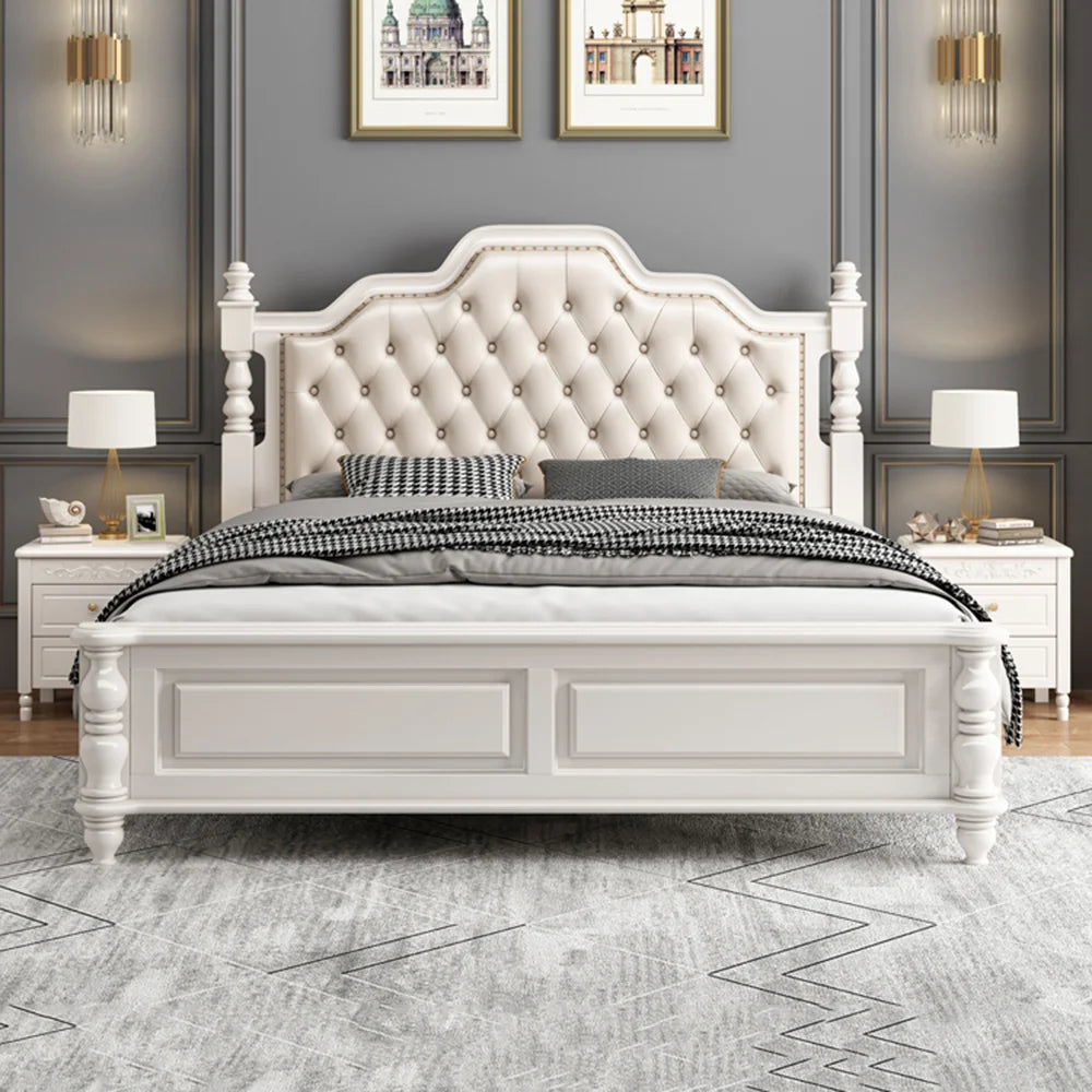 King Size Bed Multifonction Waterproof Queen Luxury Bed Reading Frame Modern Cama De Lujo Para Dormitorio Bedroom Furniture