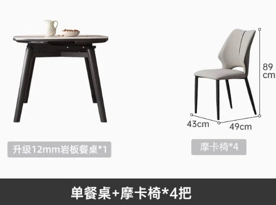 Modern White Dining Tables Extendable Nordic Luxury Waterproof Dining Tables Living Rectangle Mesa De Comedor Home Furniture
