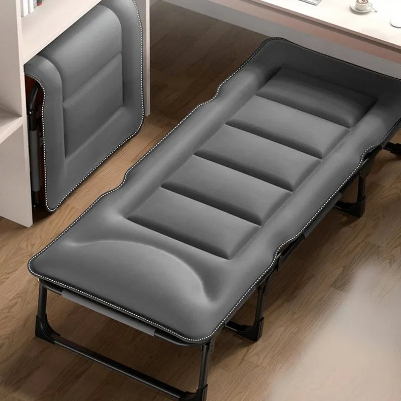 Single Fold Bed Outdoor Portable Multi-function Office Nap Bed Camping Convenient Portable Home Balcony Leisure Chaise Lounge