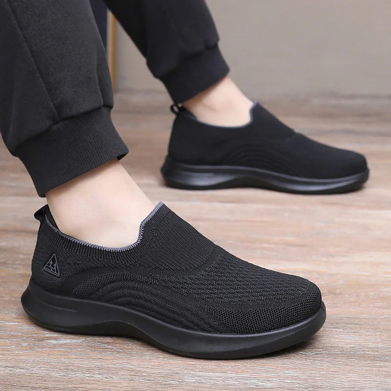 Men's leisure walking shoes 2025 lightweight comfortable breathable anti-slip wear-resistant sole free shipping shoes for