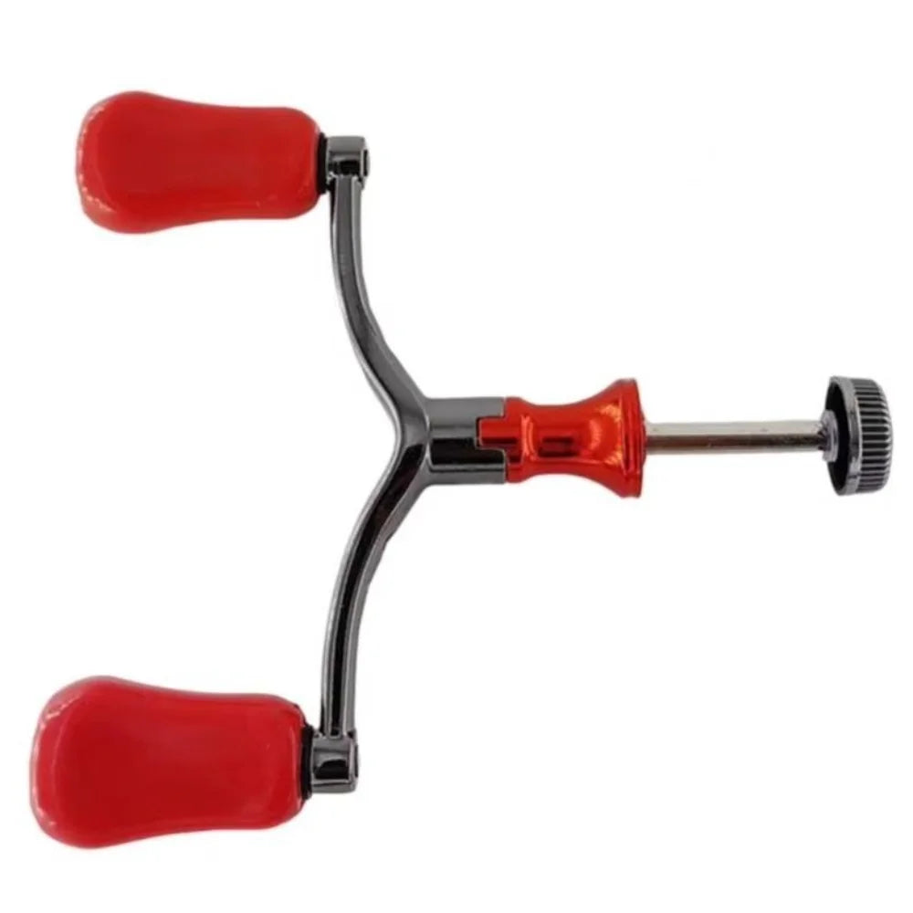 Double Reel Fishing Reel Handle Light Weight Sturdy Rocker Fishing Knob Grip Reusable Ergonomic Design Spinning Reel Replacement