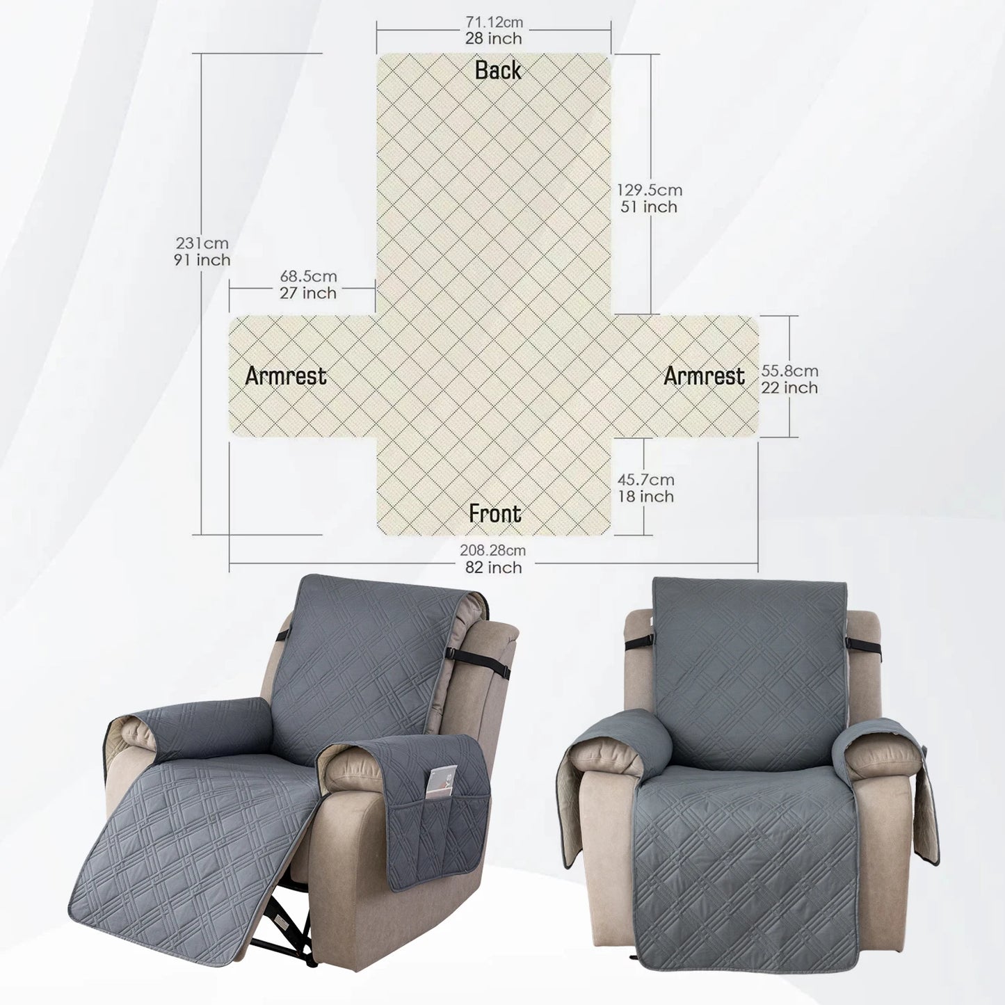 Waterproof Non-Slip Sofa Cushion High Quality recliner sofa cover Sofa Covers Antidirty Cover Sofa