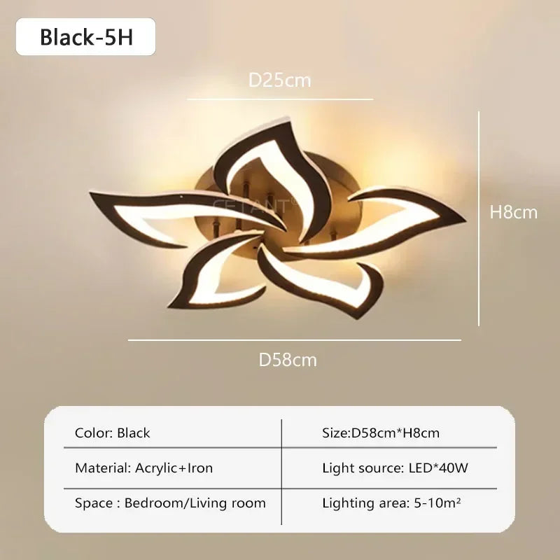 LED Ceiling Light Modern Home Indoor Decor Lamp For Bedroom Living Room Study Indoor Home Creativity Decorative Chandelier