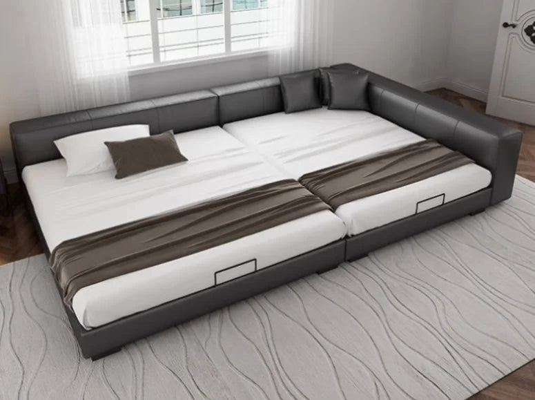 Queen Size Unique Beds Frames Headboard Aesthetic 180x200 Two Persons Beds Child Single Bedroom Cama Matrimonio Furnitures